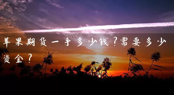 苹果期货一手多少钱？需要多少资金？_https://www.qdjntc.com_纯碱期货_第1张